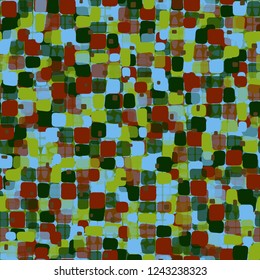 Seamless pattern on the background texture consisting of broken ovals. Spring theme. Camouflage principle.