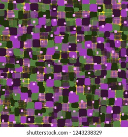 Seamless pattern on the background texture consisting of broken ovals. Spring theme. Camouflage principle.