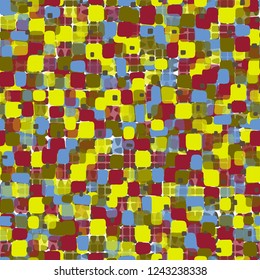 Seamless pattern on the background texture consisting of broken ovals. Spring theme. Camouflage principle.