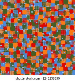 Seamless pattern on the background texture consisting of broken ovals. Spring theme. Camouflage principle.