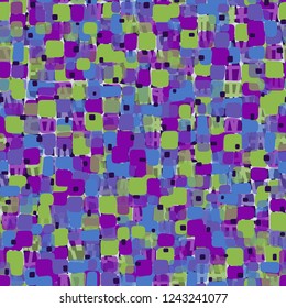 Seamless pattern on the background texture consisting of thick segments. Spring theme. Camouflage principle.