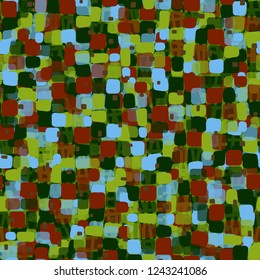 Seamless pattern on the background texture consisting of thick segments. Spring theme. Camouflage principle.