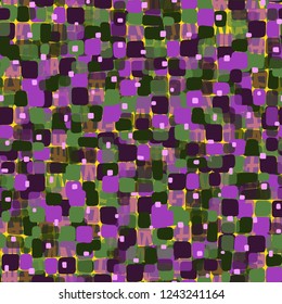 Seamless pattern on the background texture consisting of thick segments. Spring theme. Camouflage principle.