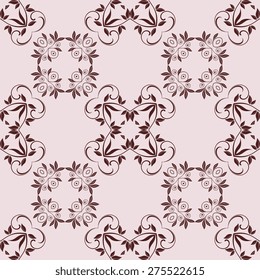 Seamless pattern on background. Wallpaper pattern