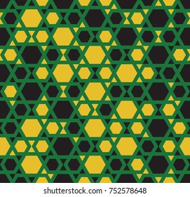 Seamless pattern on the basis of geometric shapes 