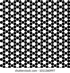Seamless pattern on the basis of Islam patterns in black and white