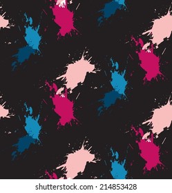 Seamless pattern on black background