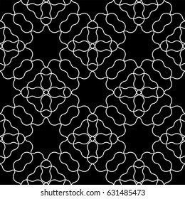 SEAMLESS PATTERN ON BLACK BACKGROUND
simple abstract seamless pattern are arranged on the black background that would be useful for wallpaper or shop on-line banner.