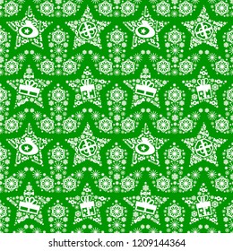 Seamless pattern on christmas theme. For decoration, wrapping paper, backgrounds and others.
