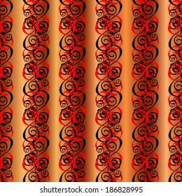 Seamless pattern on colorful background. Vector illustration.