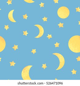 Seamless pattern on cosmic theme