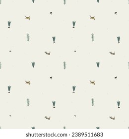 Seamless pattern on gray background. vector illustration
