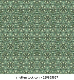 Seamless pattern on green background