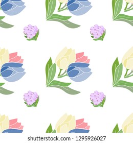 Seamless pattern on isolated background.