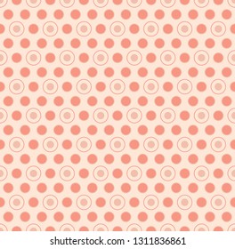 Seamless pattern on a light color background. Polka dot. Useful as design element for texture and artistic compositions.