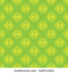 Seamless Pattern on the light green background