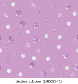 Seamless Pattern on Lilac Pastel Background – Elegant Festive Decoration for Parties, Weddings, Holidays, and Celebrations