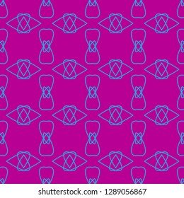 Seamless Pattern on the neon pink background