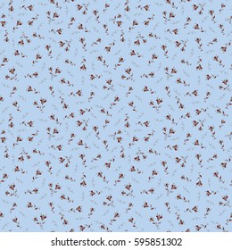 Seamless pattern on a neutral background. Cute seamless floral vector pattern in the small flower.