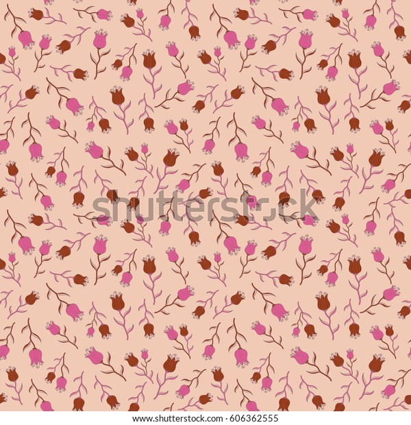 Seamless Pattern On Neutral Background Vector Stock Vector Royalty Free 606362555