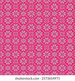  seamless pattern on pink background