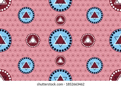 seamless pattern on pink background.Vector illustration