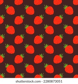 Seamless pattern on red background.