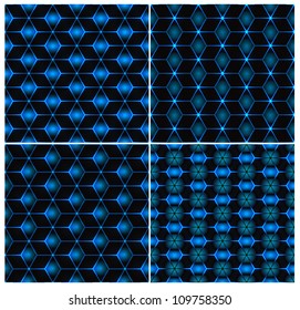 seamless pattern on a set of high-tech theme part 2