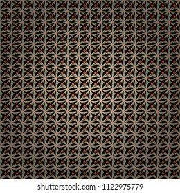 Seamless pattern is on swatches panel. Vector pattern, repeating grunge line of abstract green, pink and black flowers or leaves.