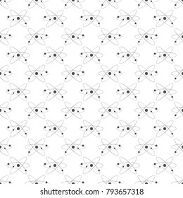 Seamless pattern on the theme of chemistry science