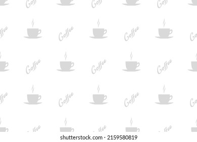 Seamless pattern on the theme of coffee.
