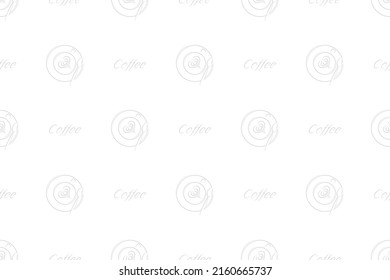 Seamless pattern on the theme of coffee.Cups of coffee top view.