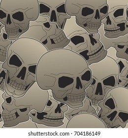 Seamless pattern on the theme of Halloween