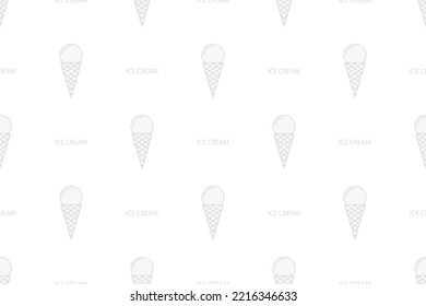 Seamless pattern on the theme of ice cream.