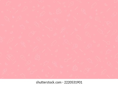 Seamless pattern on the theme of ice cream.