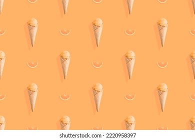 Nahtloses Muster zum Thema Eis.