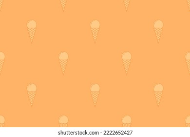 Seamless pattern on the theme of ice cream.