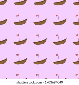 seamless pattern on the theme of the sea and recreation