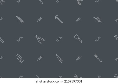 Seamless pattern on the theme of tools and repairs.
