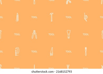 Seamless pattern on the theme of tools and repairs.