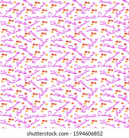 seamless pattern on transparent background names in Russian