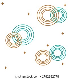 seamless pattern on white background. Vector Illustration