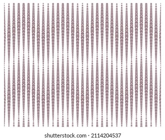 Seamless pattern on white background. Has the shape of a wave. Consists of simple colored geometric forms. Useful as design element for texture and artistic compositions.