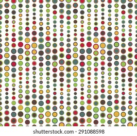 Seamless pattern on a white background. Has the shape of a wave. Consists of geometric elements in color. Useful as design element for texture, pattern and artistic compositions.