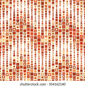 Seamless pattern on white background. Has the shape of a wave. Consists of geometric elements. In color. Useful as design element for texture, pattern and artistic compositions.