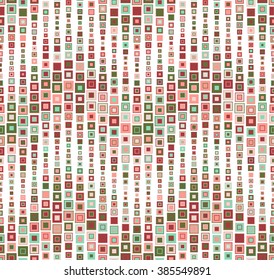 Seamless pattern on white background. Has the shape of a wave. Consists of geometric elements. In color. Useful as design element for texture, pattern and artistic compositions.