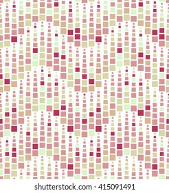 Seamless pattern on white background. Has the shape of a wave. Consists of geometric elements. In color. Useful as design element for texture, pattern and artistic compositions.