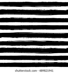 Seamless pattern on white background with black hand drawn line.