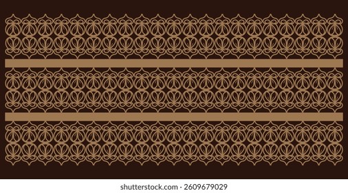 Seamless pattern onament geometric design vector brown color