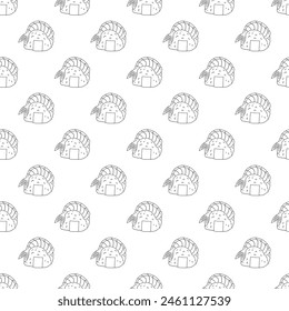 Seamless pattern with onigiri for decorative print, wrapping paper, menu, wallpaper and fabric